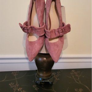 PINK SUEDE NINE WEST HEELS